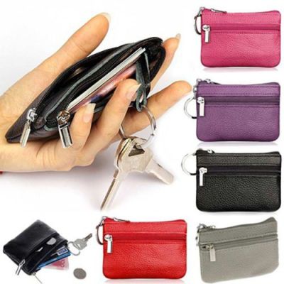 Baellerry Short Wallet Womens Mini ID card Holders Business Slim Credit Card Holder Organizer With Zipper