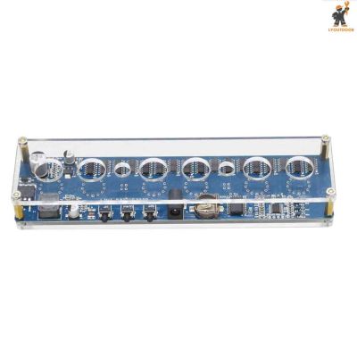 IN14 DIY DC 12V 1A Tube Circuit Board RGB LED Digital Clock Module Kit with Case