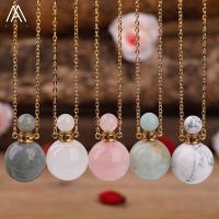 Small Sphere Pendant Healing Chakra Perfume Necklace Jewelry Dropship