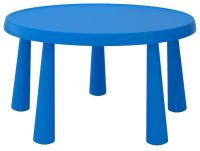 MAMMUT Childrens table, in/outdoor blue 85 cm (มัมมุต โต๊ะเด็ก, ใน/นอกอาคาร น้ำเงิน 85 ซม.)