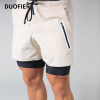 Men 2 in 1 Running Shorts Jogging Gym Fitness Training Quick Dry Beach Short Pants Male Summer Sports Workout Bottoms Clothing