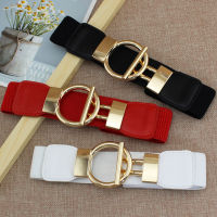 Women Adjustable Thin Belts Ladies Fashion Luxury Brand Skinny Coat Jacket Dress Waist Belt Gold Round Button Waistband