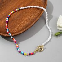 【YP】 European and cross-border accessories collarbone necklace female all-match bohemian style handmade rice beads beaded