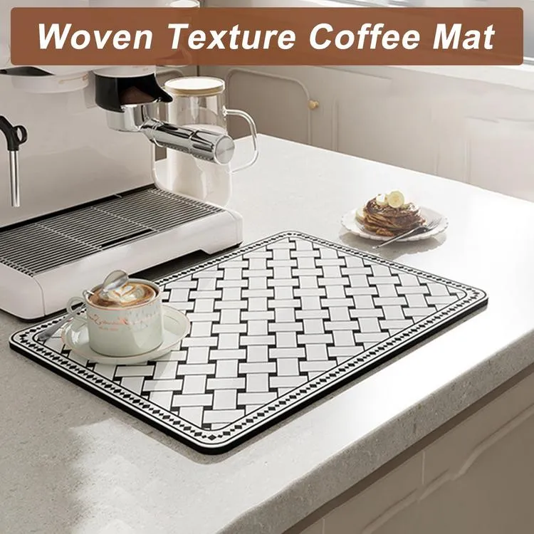 Bar Mat - Coffee Maker Tray Mat - Anti-Slip Coffee Maker Mat Espresso  Machine Dish Mat, Coffee Machine Mat for Kitchen Counter-Coffee Bar  Accessories