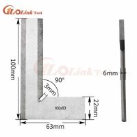 Stainless Steel Bladed 90 Degree 63x40 100x63 160x100mm 200x125m Angle Try Square Ruler Bevel Edge Square Gauge edge angle ruler