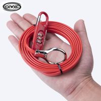 portable Anti-Theft Bike Lock 3 Digit Code Combination Stainless Steel Cable Bicycle Security Lock Equipment MTB Bike Lock Locks