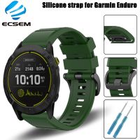 Pasek silikonowy do Garmin Enduro Tactix Bravo Descent Mk2i smartwatch opaska na rękę do Garmin Fenix 5X 6X Pro pasek na pasek słoneczny 26mm