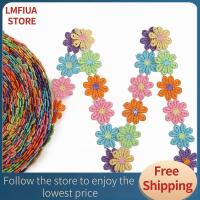 LMFIUA STORE วัสดุผ้าใยสังเคราะห์ปักดอกเดซี่กาวละลายอุปกรณ์เสริมเสื้อผ้าสติ๊กเกอร์ติดผ้าสีอุปกรณ์เย็บปักถักร้อย DIY