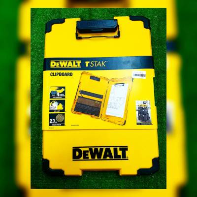 🇹🇭 DEWALT 🇹🇭 คลิปบอร์ดพร้อมไฟ LED รุ่น DWST 82732-1 (พร้อมไฟ LEDอุปกรณ์ ภายในกล่อง กระเป๋าใส่อุปกรณ์) คลิปบอร์ด จัดส่ง KERRY 🇹🇭
