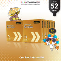 ถุงยางอนามัย 52 วันทัช โก สมาร์ท วานิลลา ถุงยาง One Touch Go Vanilla ผิวเรียบ (12 กล่อง)