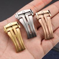 Stainless Steel Deployment Clasp for Omega Leather/Rubber Watch Band Accessories 18mm 20mm Folding Buckle Rose Gold Silver