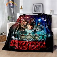 (Multi size available in stock)  Stranger Things Series Blanket Flannel fleece Blanket Comfortable warmm All Seasons Blanket Suitable for Sofa or Bed Cover Office  (Free personalized design available)