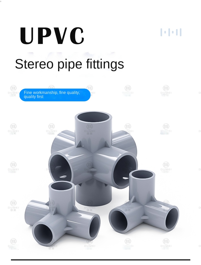5pcs 20/25/32mm Three-Dimensional PVC Connector DIY Tool 3/4/5 Ways Tube Adapter 