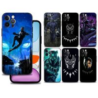 เคส Marvel Hero Black Panther สำหรับ Apple iPhone 13 12 11 Pro Max 13 12 Mini XS Max XR X 7 8 Plus 6 6S SE 2020 Cover Foundation