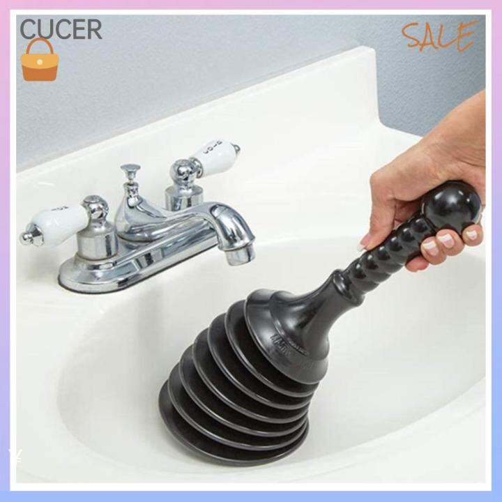 CBT PVC Toilet Opener Corrugated Pipe Easy To Use Suction Cup Stopper Heavy Duty Leather Thong