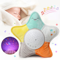 Kids Soft Toys Stuffed Sleep Led Night Lamp Stuffed Animal Plush Toys With Music &amp; Stars Projector Light Baby Toys For Girls Boy