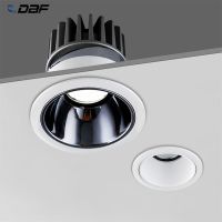 Round LED Downlight Dimmable Anti-Glare Ceiling Recessed Downlight 7W 10W 12W 20W For Patio Hallway Aisle Modern Decor AC85-265V  by Hs2023