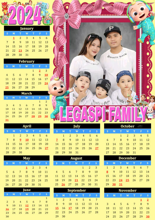 2024 Personalized wall calendars a4 size Lazada PH