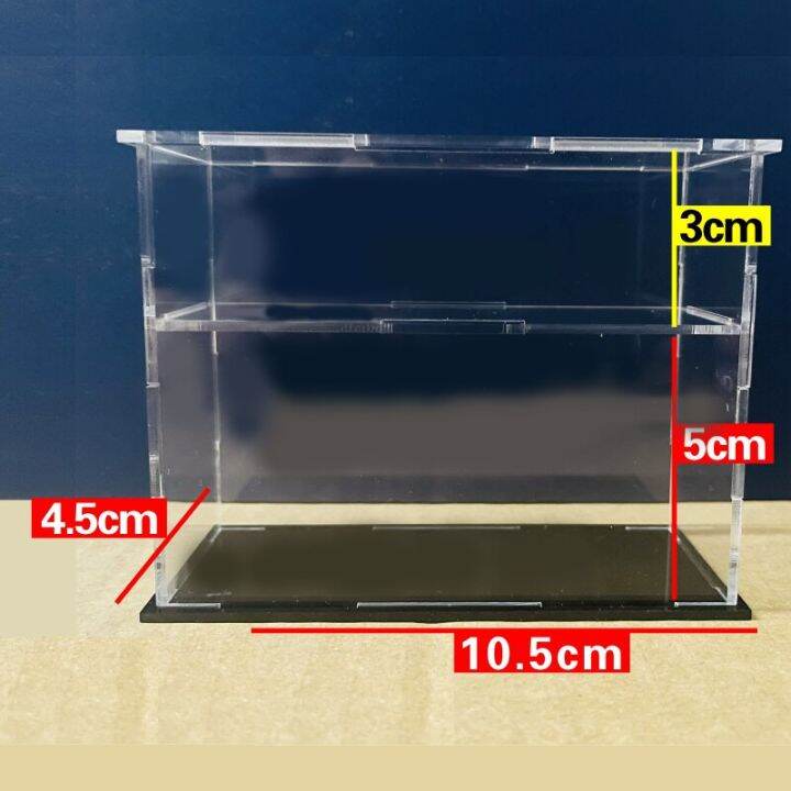 ตู้โชว์อะคริลิกรถโมเดล1-64เหมาะสำหรับตู้ของเล่นกล่องกันฝุ่นขนาดเล็กรถ