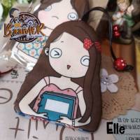 DIY-KG-20144 Elle Keycover ที่เก็บกุญแจ สินค้า handmade ลายสาวน้อย Elle