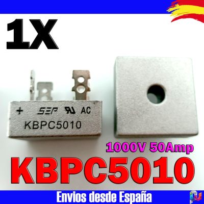 【cw】 1x KBPC5010 bridge rectifier 50Amp 1000V Metal