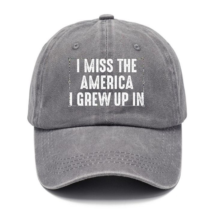 cod-หมวกพิมพ์ลายผ้าฝ้ายฟอกหมวกคุณพ่อเก่าหมวกเบสบอลผู้ชายย้อนยุคสไตล์ร้อนหมวกกันแดดแบบนิ่ม