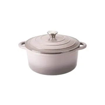 Enameled Cast Aluminum Dutch Oven With Lid 4.7L Nonstick Pan for