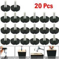 20 Pcs Leveling Foot Screw On Type FurnitureTable Chair Glide Leveling Foot Adjuster M6  Furniture Cups Accessories Home Screws Furniture Protectors R