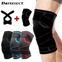 【NATA】 DAYSELECT 1Pcs Sports Kneepad Men Pressurized Elastic Bandage Knee Pads Support Fitness Gear Basketball Volleyball Brace Protector