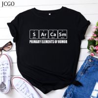 Jcgo Cotton T Shirt Versatile Funny Letters Print Tees Shirt 100% Cotton Gildan