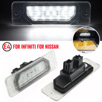 2X รถด้านหลัง LED ใบอนุญาตหมายเลขทะเบียนแสงโคมไฟสำหรับ Infiniti FX35 FX45 Q45 I30 M35h M37 M56 Q70สำหรับนิสสัน Fuga Cefiro