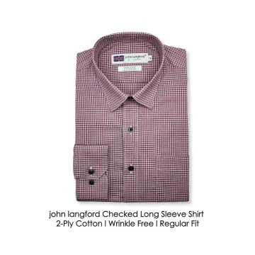 Red long hot sale john shirt