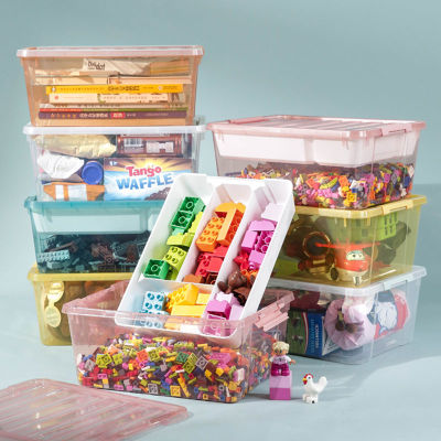 Plastic storage Drawers Toy Building blocks large capacity Transparent plastic organizer Storage Storage Toys Storage Building Blocks Parts Storage Basket Small Particle Classification Transparent Organizing Artifact