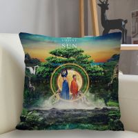 Music Customization Sun Empire Pillow Case Home Decoration 45 * 45cm Zipper Square Pillow Case Throw Pillow Case (Contact the seller to support free customization. Double sided printing design for pillows)