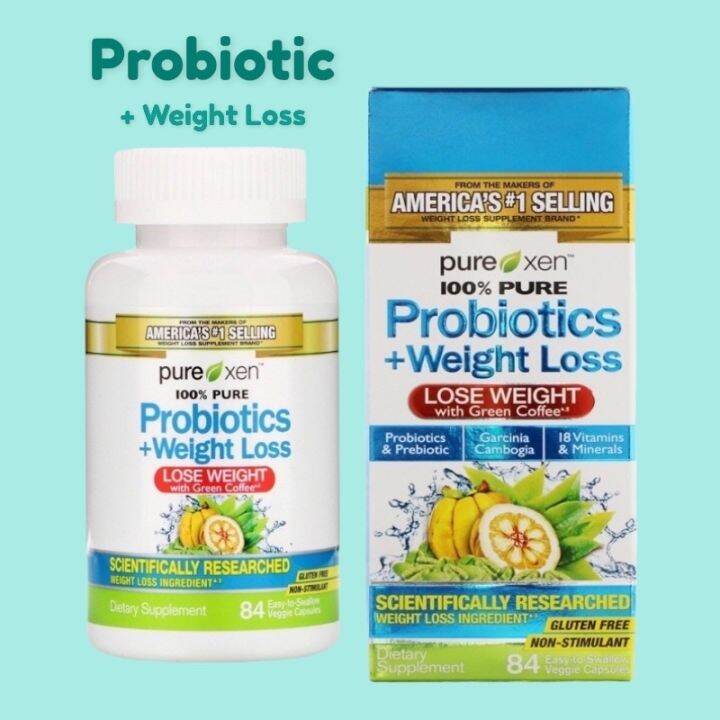 New พร้อมส่ง กล่องแบบใหม่🍃purely Inspired Probiotic Weight Loss 84 Easy To Swallow Veggie