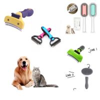 【jw】๑▽┅ Dog Hair Removal Comb Short Grooming Trimming Dematting