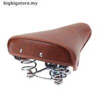 【Ready Stock】✤✕ D44 new x Vintage Retro Bicycle Bike Cycle PU Leather Saddle Seat Spring Comfortable Seat [bigbigstore]