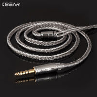 KBEAR สายเชื่อมต่อหูฟังชุบเงิน16เส้น Mmcx/ 2PIN/QDC/TFZ ลวดหูฟังสำรองสำหรับ BLON BL03 KZ ZSN Pro CCA TRN Xuanwu MT1 Pro TANGZU X HBB Wu Hewaner SG Kinera BQEYZ SE535ฤดูหนาว2.5/3.5/4.4Mm สายหูฟังอัพเกรด