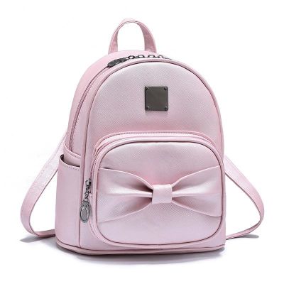 Bag female 2021 new college of fashion and personality satchel contracted wind bows student backpack tide