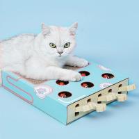 Cat Scratching Board 3 In 1 Corrugated Scratching Pad สำหรับแมวสัตว์เลี้ยง3-In-1 Kitten Interactive Teaser ของเล่นอุปกรณ์บรรเทาความเบื่อหน่าย