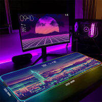 RGB Gamer M Ousepad นีออนขนาดใหญ่แผ่นรองเม้าส์เล่นเกม Mousepads LED แป้นพิมพ์เสื่อส่องสว่างโต๊ะแผ่นแผ่นรองเมาส์สำหรับ PC