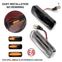 ไฟด้านข้างรถ LED แบบไดนามิกสำหรับ Opel Repeater ไฟสัญญาณเลี้ยวกระพริบสำหรับโอเพลโอเมก้า B Stufenheck คาราวาน1994-2003