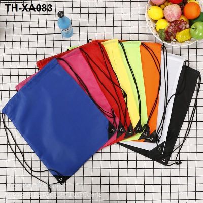 Pure color spot 210 d polyester fiber bundle of pocket contracted monolayer bag to receive bag shoulders nylon rope bag is preferential