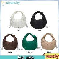 Casual Down Cotton Women Shoulder Bags Designer Chain Solid Color Top-handle Bag