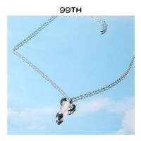 99th Shivalingam Moonstone White Gold Color Necklace สร้อยศิวลึงค์ประดับหินมูนสโตนตัวเรือนสีทองขาว