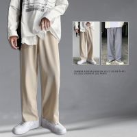 CODwumei04 ?MOLLGE?Korean Style Pants Men Fashion Loose Casual Pants Young Students Suit Pants Woolen