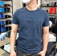 BOSS เสื้อซับในผู้ชาย,เสื้อยืด2023แขนลำลองขาสั้นของคอกลมผู้ชายฝ้ายบริสุทธิ์ฤดูร้อนใหม่