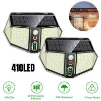 410LEDs Super Bright Solar led Light outdoor PIR Motion Sensor Human Induction Waterproof Solar Power Wall Lamp Courtyard Lights