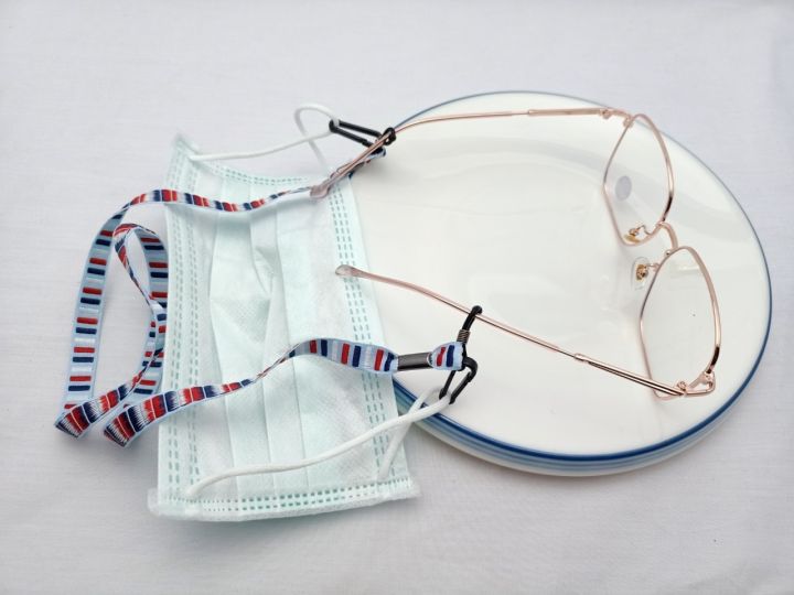ขายดี-สายคล้องแว่น-สายคล้องแมส-2อย่างใน1-เชือกแว่นแบบผ้าไม่ยืด-อุปกรณ์แว่นตา-สินค้าพร้อมส่งในไทย-รุ่น-cd023