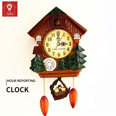 MZD【28X46CM 】นาฬิกาห้องเด็กเล็กลายการ์ตูนนาฬิกาข้อมือสำหรับผู้ชายนาฬิกาห้องนอนนาฬิกาควอทซ์นาฬิกาแขวนผนัง